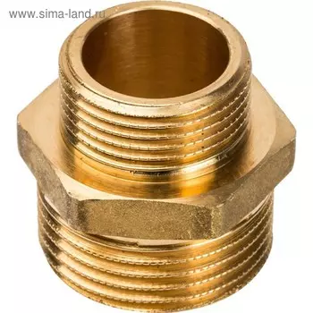 Ниппель переходной STOUT SFT-0003-000134, 1" x 3/4", наружная/наружная резьба