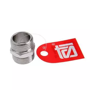 Ниппель STI, 1/2", наружная резьба, никелированная латунь