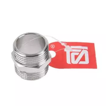 Ниппель STI, 3/4", наружная резьба, никелированная латунь