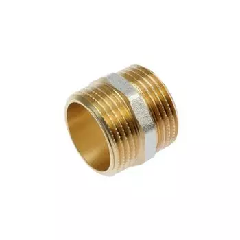 Ниппель СТМ, 1 1/4", никелированная латунь