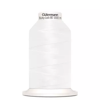 Нить Bulky-Lock 80 текстурированная, 1000м, 730808 (800 белый)