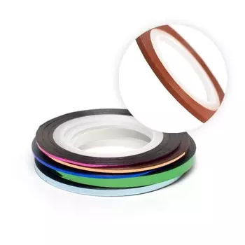 Нить для дизайна ногтей на клеевой основе TNL, 2 мм, оранжевая