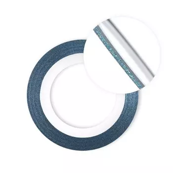 Нить для дизайна ногтей на клеевой основе TNL, перламутровая, голубая