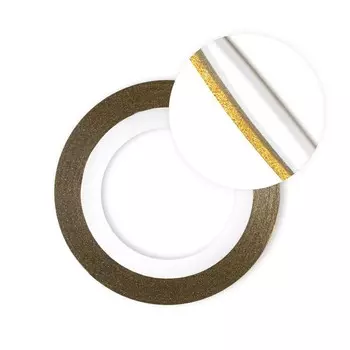 Нить для дизайна ногтей на клеевой основе TNL, перламутровая, красное золото