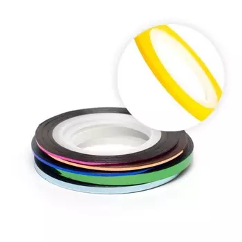 Нить для дизайна ногтей на клеевой основе TNL, 2 мм, лимон