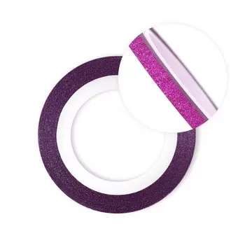 Нить для дизайна ногтей на клеевой основе TNL, 3 мм, перламутровая, малиновая