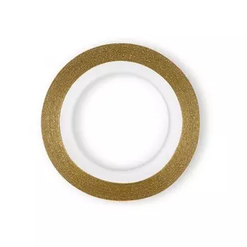 Нить для дизайна ногтей на клеевой основе TNL, 2 мм, перламутровая, красное золото