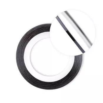 Нить для дизайна ногтей на клеевой основе TNL, чёрная