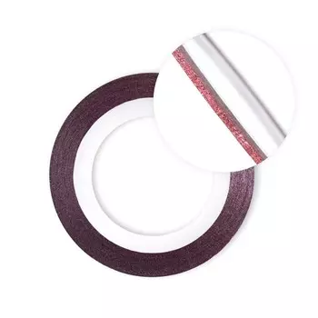 Нить для дизайна ногтей на клеевой основе TNL, перламутровая, красная