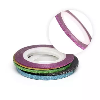 Нить для дизайна ногтей на клеевой основе TNL, 2 мм, перламутровая, розовая