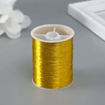 Нить люрекс для творчества 100 м, золото