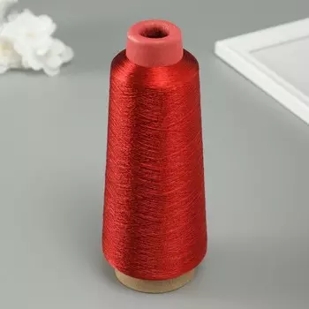Нить люрекс для творчества 3500 м, красный