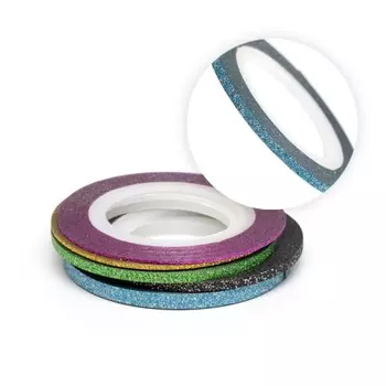 Нить на клеевой основе перламутровая Pole, 2 мм, голубая