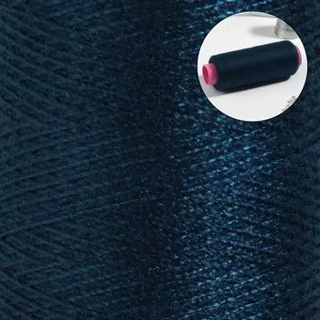 Нитки 40/2, 200 м, тёмно-синие №317