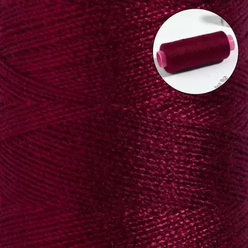 Нитки 40/2, 200 м, цвет вишнёвый №125