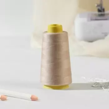 Нитки 40/2, 3000 ярд, цвет бежевый