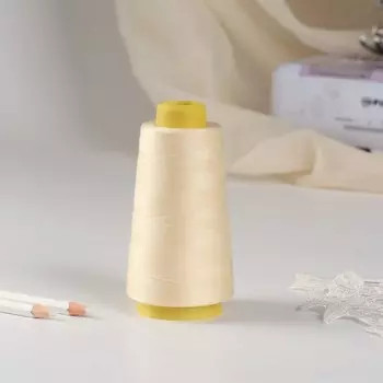 Нитки 40/2, 2700 м, цвет молочный
