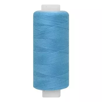 Нитки 40/2 универсальные, 400 ярдов (369 ярк.светлый голубой), 10 шт в уп.