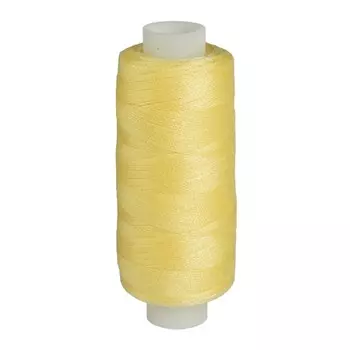 Нитки 40/2 универсальные, 400 ярдов (008 кремово-жёлтый), 10 шт в уп.