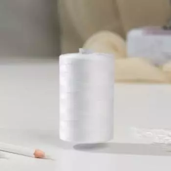 Нитки 45ЛЛ, 2500 м, цвет белый №0101