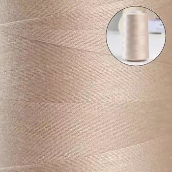 Нитки 50/2, №140, 5000 м, цвет серо-бежевый №1354