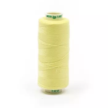 Нитки Dor Tak 40/2, 400 ярд, цвет №103 светло-жёлтый, 10 шт в уп.