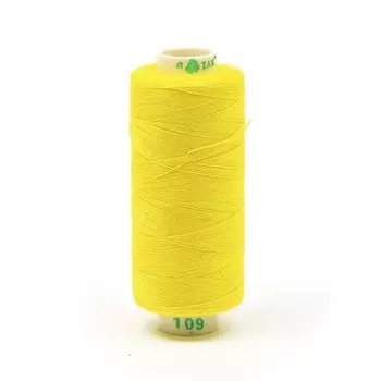 Нитки Dor Tak 40/2, 400 ярд, цвет №109 жёлтый, 10 шт в уп.