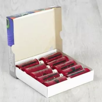 Нитки Dor Tak 40/2, 400 ярд, цвет №147 красный, 10 шт в уп.