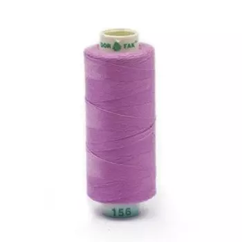 Нитки Dor Tak 40/2, 400 ярд, цвет №156 сиреневый, 10 шт в уп.