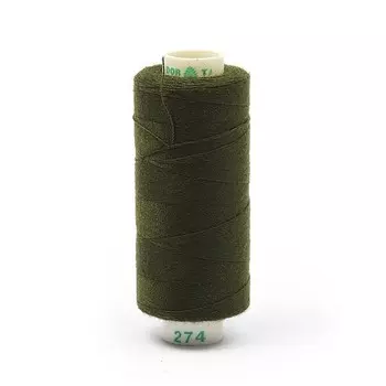 Нитки Dor Tak 40/2, 400 ярд, цвет №274 зеленый, 10 шт в уп.