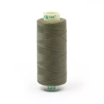 Нитки Dor Tak 40/2, 400 ярд, цвет №320 серый, 10 шт в уп.