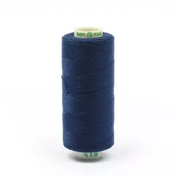 Нитки Dor Tak 40/2, 400 ярд, цвет №416 синий, 10 шт в уп.