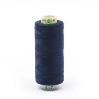 Нитки Dor Tak 40/2, 400 ярд, цвет №417 синий, 10 шт в уп.