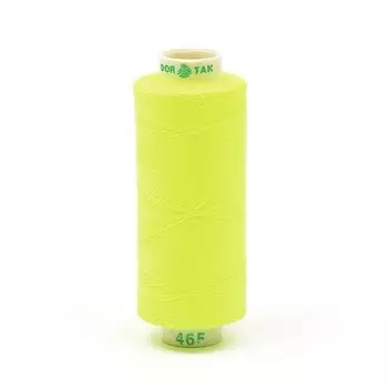 Нитки Dor Tak 40/2, 400 ярд, цвет №465 жёлтый, 10 шт в уп.