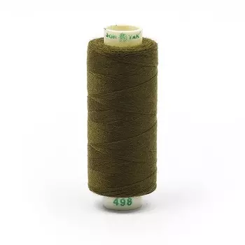 Нитки Dor Tak 40/2, 400 ярд, цвет №498 оливковый, 10 шт в уп.