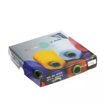 Нитки Dor Tak 40/2, 400 ярд, цвет №521 сиреневый, 10 шт в уп.