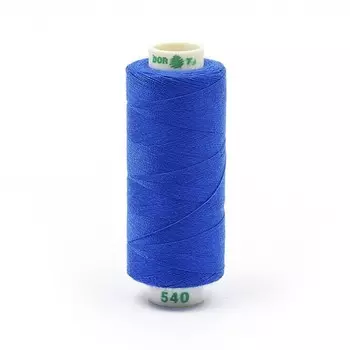 Нитки Dor Tak 40/2, 400 ярд, цвет №540 синий, 10 шт в уп.