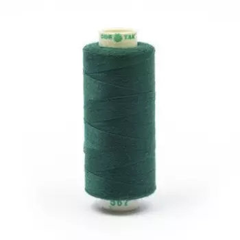 Нитки Dor Tak 40/2, 400 ярд, цвет №567 зеленый, 10 шт в уп.