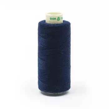 Нитки Dor Tak 40/2, 400 ярд, цвет №607 синий, 10 шт в уп.