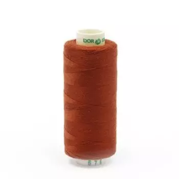 Нитки Dor Tak 40/2, 400 ярд, цвет №676 светло-коричневый, 10 шт в уп.