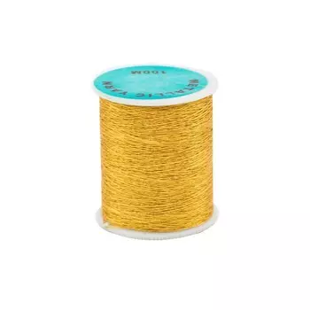 Нитки металлизированные (люрекс), 100 м, упаковка/12 шт., (FMS3058 золото)