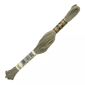 Нитки мулине DMC 117 (3022), 12 шт. в упаковке