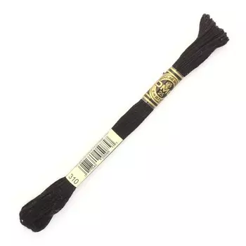 Нитки мулине DMC 117 (310), 12 шт. в упаковке