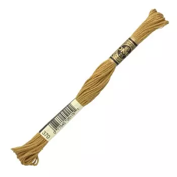 Нитки мулине DMC 117 (370), 12 шт. в упаковке