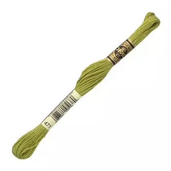 Нитки мулине DMC 117 (471), 12 шт. в упаковке