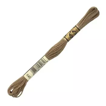 Нитки мулине DMC 117 (640), 12 шт. в упаковке