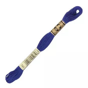 Нитки мулине DMC 117 (791), 12 шт. в упаковке