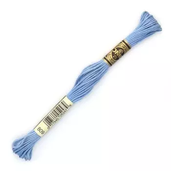 Нитки мулине DMC 117 (809), 12 шт. в упаковке