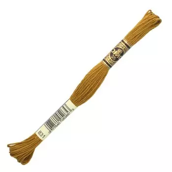 Нитки мулине DMC 117 (831), 12 шт. в упаковке