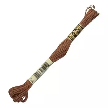 Нитки мулине DMC 117 (840), 12 шт. в упаковке